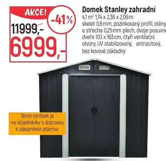 Globus Domek Stanley zahradní nabídka