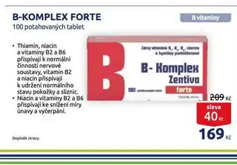 Benu B-komplex forte nabídka