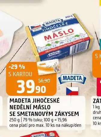 Terno Madeta jihočeské máslo nabídka