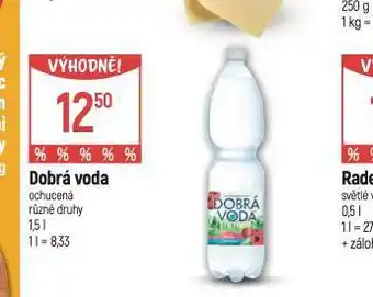 Globus Dobrá voda ochucená nabídka