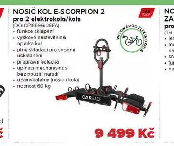 Auto Kelly Nosič kol e-scorpion 2 pro 2 elektrokola / kola nabídka