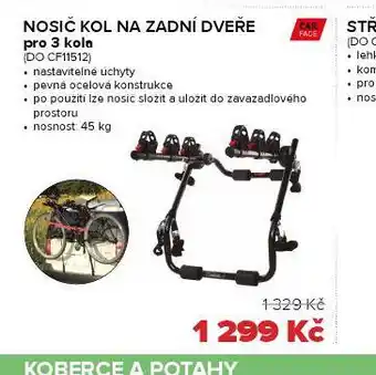 Auto Kelly Nosič kol na zadní dveře pro 3 kola nabídka