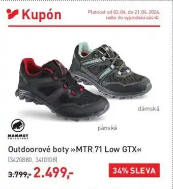 Intersport Outdoorové boty >>MTR 71 Low GTX<< nabídka