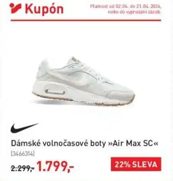 Intersport Dámské volnočasové boty »Air Max SC<< nabídka