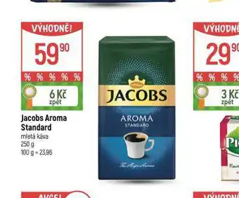 Globus Jacobs aroma standard mletá káva nabídka