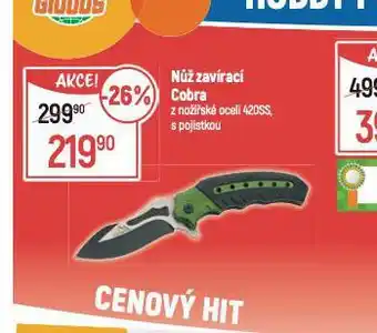 Globus Nůž zavírací cobra nabídka