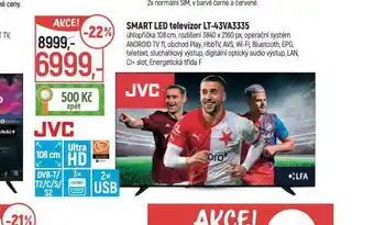 Globus Smart led televizor jvc 108 cm nabídka