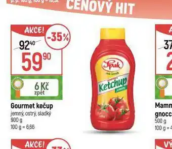 Globus Gourmet kečup nabídka