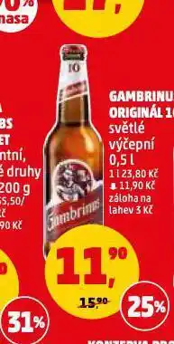 Penny Market Pivo gambrinus originál 10 nabídka