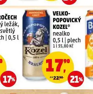 Penny Market Velkopopovický kozel nealko nabídka