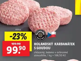 Lidl HOLANDSKÝ KARBANÁTEK S GOUDOU nabídka