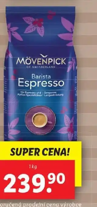 Lidl MÖVENPICK PRAŽENÁ ZRNKOVÁ KÁVA nabídka