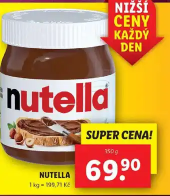 Lidl NUTELLA nabídka
