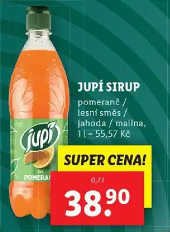 Lidl JUPÍ SIRUP nabídka
