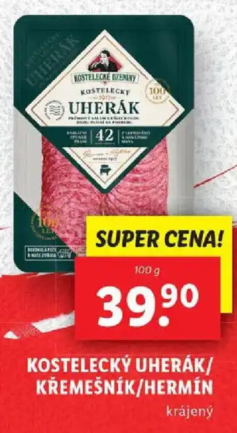 Lidl KOSTELECKÝ UHERÁK/ KŘEMEŠNÍK/HERMÍN nabídka