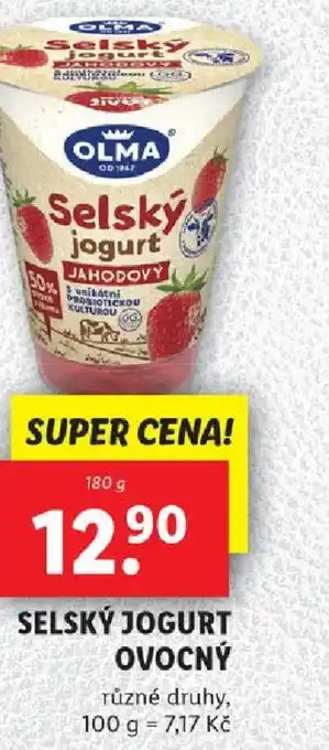 Lidl SELSKÝ JOGURT OVOCNÝ nabídka