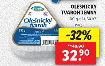 Lidl OLEŠNICKÝ TVAROH JEMNÝ nabídka