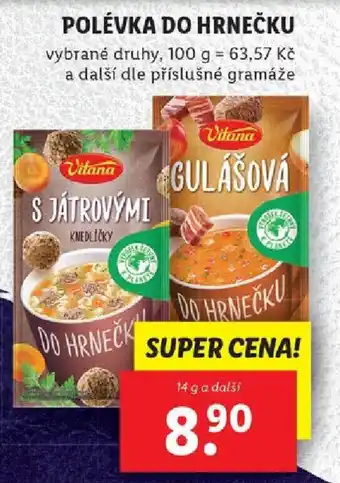 Lidl POLÉVKA DO HRNEČKU nabídka