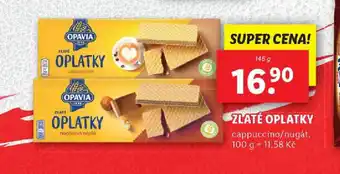 Lidl ZLATÉ OPLATKY nabídka