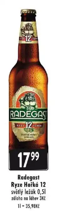 Qanto Radegast Ryze Hořká 12 0.5L nabídka