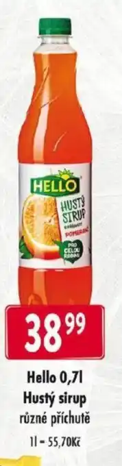 Qanto Hello 0,7L Hustý sirup nabídka