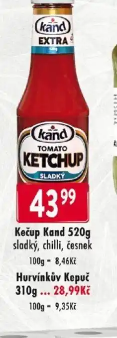 Qanto Kečup Kand 520g nabídka