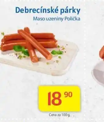 Kubík potraviny Debrecínské párky nabídka