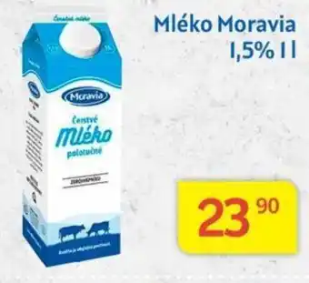 Kubík potraviny Mléko Moravia 1,5% 1L nabídka