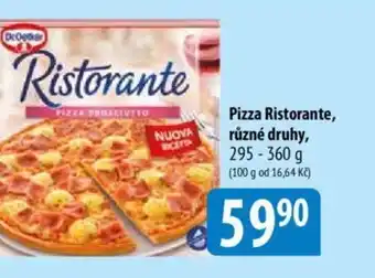 Bala Pizza Ristorante, různé druhy nabídka
