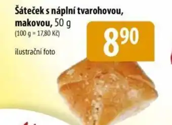 Bala Šáteček s náplní tvarohovou, makovou nabídka