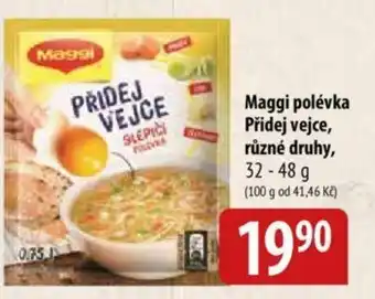 Bala Maggi polévka Přidej vejce, různé druhy nabídka
