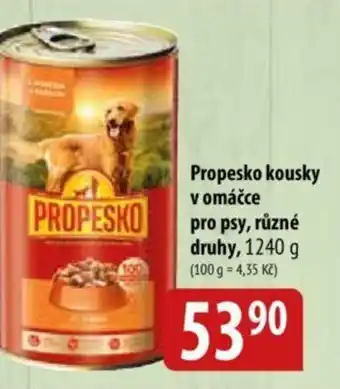 Bala Propesko kousky v omáčce pro psy, různé druhy nabídka