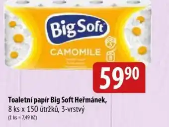 Bala Toaletní papír Big Soft Heřmánek nabídka