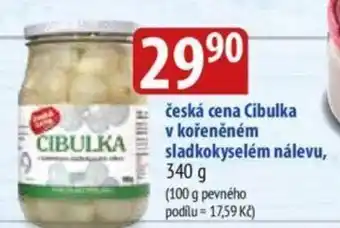 Bala česká cena Cibulka v kořeněném sladkokyselém nálevu nabídka