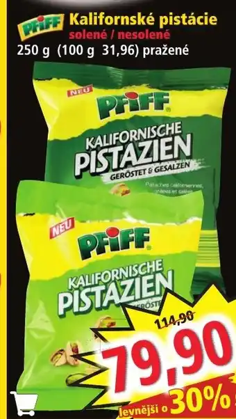 Norma Kalifornské pistácie solené / nesolené nabídka