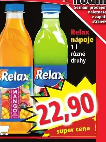 Norma Relax nápoje 1L nabídka