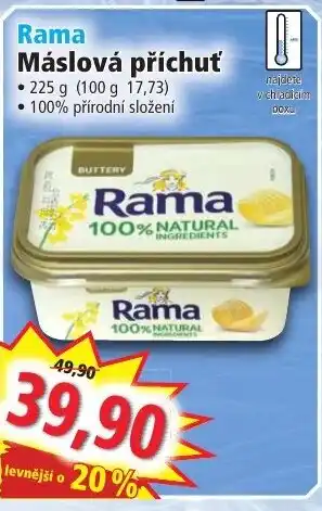 Norma Rama Máslová příchuť nabídka