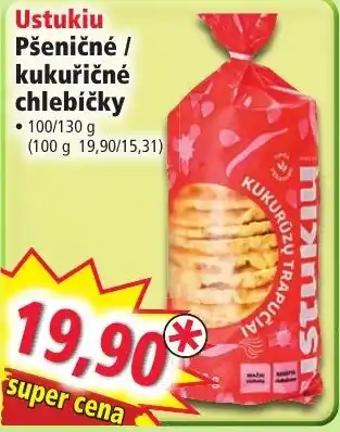 Norma Ustukiu Pšeničné / kukuřičné chlebíčky nabídka