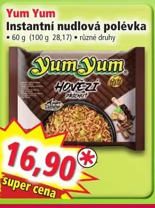 Norma Yum Yum Instantní nudlová polévka nabídka