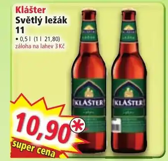 Norma Klášter Světlý ležák 11 0.5L nabídka