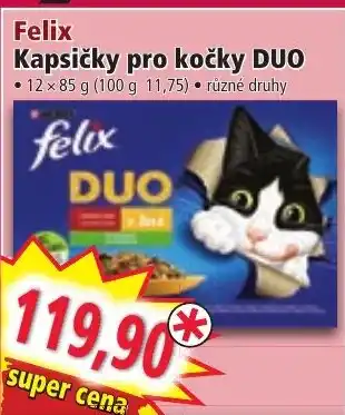 Norma Felix Kapsičky pro kočky DUO nabídka
