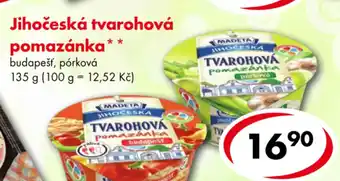 CBA Jihočeská tvarohová pomazánka nabídka