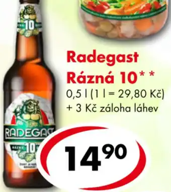 CBA Radegast Rázná 10 0.5L nabídka
