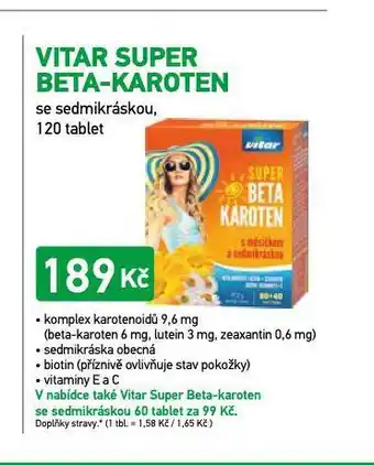 Alphega Lékárna Vitar super beta-karoten nabídka