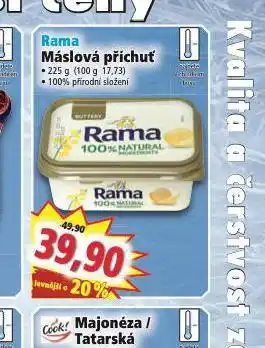 Norma Rama máslová příchuť nabídka
