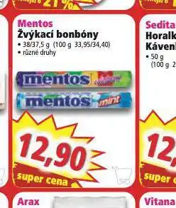 Norma Mentos žvýkací bonbóny nabídka