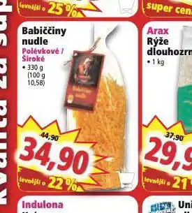 Babiččiny nudle polévkové / široké