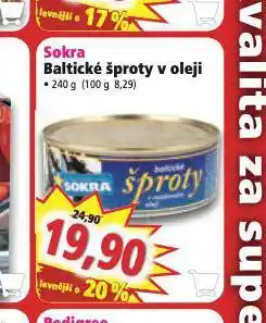 Norma Sokra baltické šproty v oleji nabídka