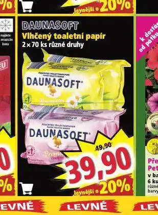 Norma Daunasoft vlhčený toaletní papír nabídka