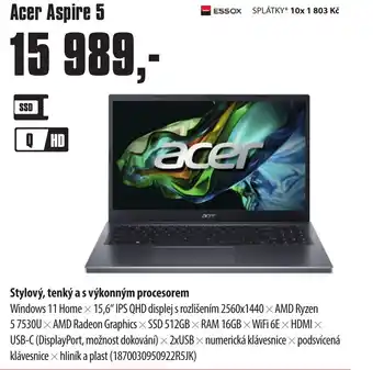 COMFOR Acer Aspire 5 nabídka